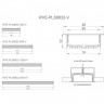 Светильник профильный встраиваемый RVE-PLS8832-2010-V 102 Вт 201 см 4000К серый
