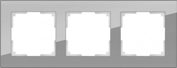 Рамка на 3 поста Werkel W0031115 (Favorit WL01-Frame-03 Серый)