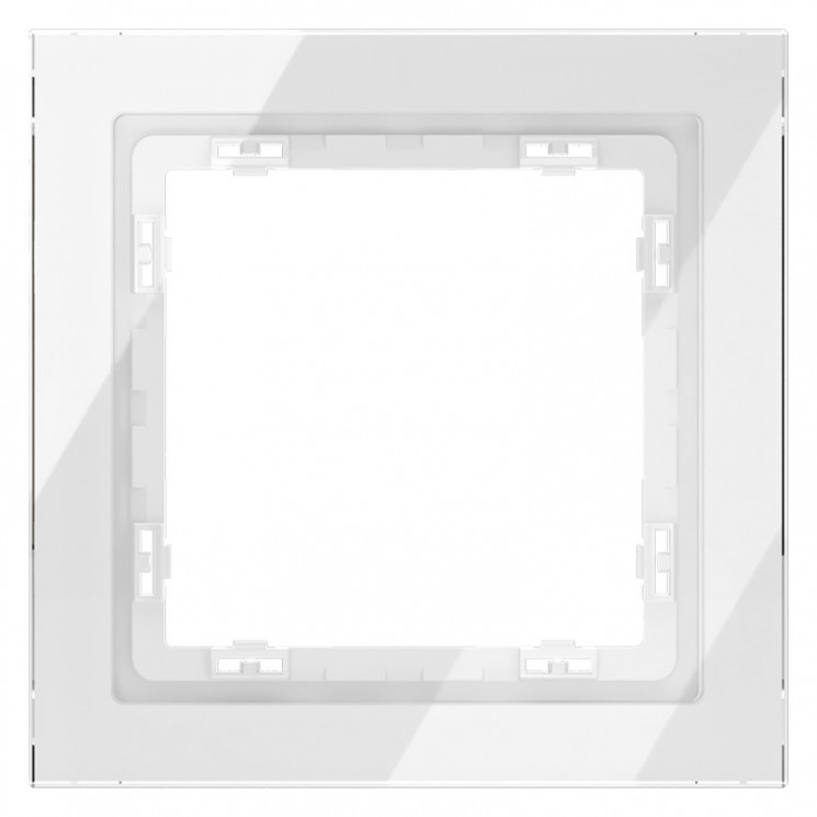 Рамка 1 пост VOLTUM VLS110101 белый глянец