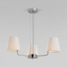 Подвесная люстра с тканевыми абажурами Eurosvet 60155/3 хром Amaretto