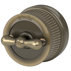 Выключатель на 4 положения двухклавишный (бронзовый) Ретро W5720012 Werkel