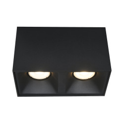 Светильник потолочный ST Luce Черный GU10 2*50W IP20 L82,5xW165xH104 220V Без ламп      ST168.402.02