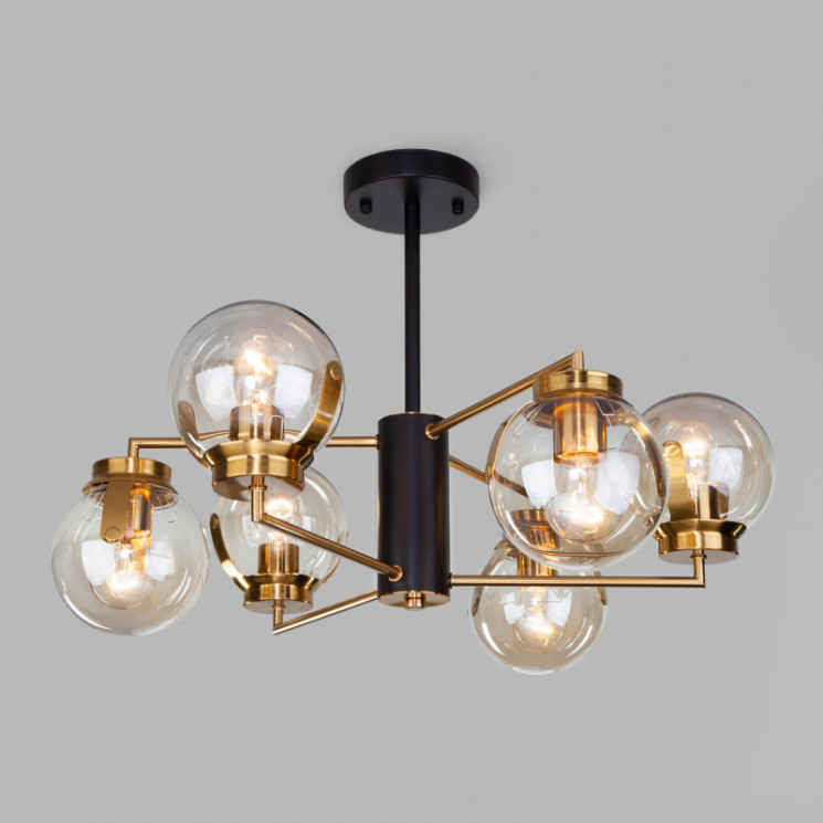 Люстра на штанге Eurosvet 70118/6 черный CREEK