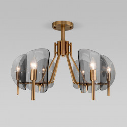 Люстра на штанге Eurosvet 60135/6 латунь Rocco