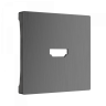 Накладка для розетки HDMI Werkel графит рифленый WL04-HDMI-CP