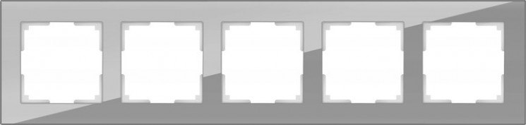 Рамка на 5 постов Werkel W0051115 (Favorit WL01-Frame-05 Серый)