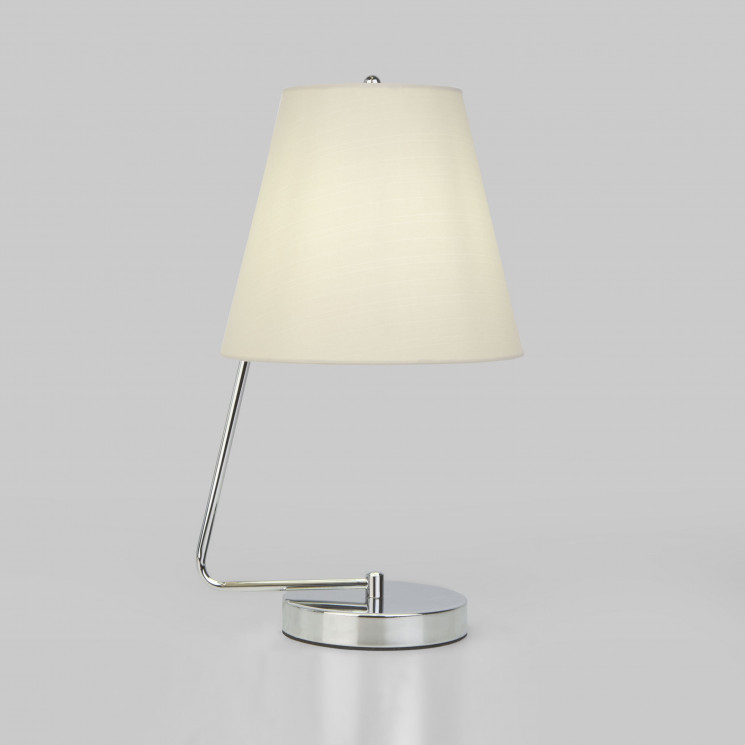 Настольный светильник с тканевым абажуром Eurosvet 01165/1 хром Amaretto