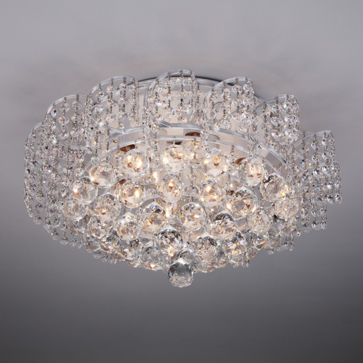 Потолочный светильник  Eurosvet Charm 16017/9 белый с серебром Strotskis