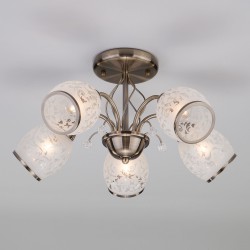 Потолочный светильник  Eurosvet Gabriella 30026/5 античная бронза