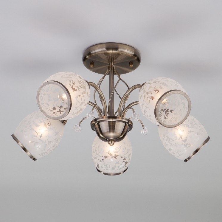 Потолочный светильник  Eurosvet Gabriella 30026/5 античная бронза