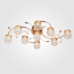 Потолочный светильник  Eurosvet Armeria 4800/9 золото/синий+красный+фиолетовый