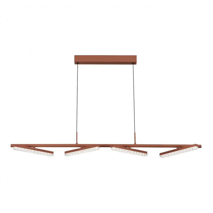 Светильник подвесной ST Luce терракотовый/прозрачный LED 4*32W 4000K         SL1018.603.04
