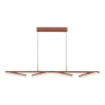 Светильник подвесной ST Luce терракотовый/прозрачный LED 4*32W 4000K         SL1018.603.04