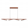 Светильник подвесной ST Luce терракотовый/прозрачный LED 4*32W 4000K         SL1018.603.04