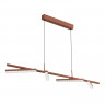 Светильник подвесной ST Luce терракотовый/прозрачный LED 4*32W 4000K         SL1018.603.04