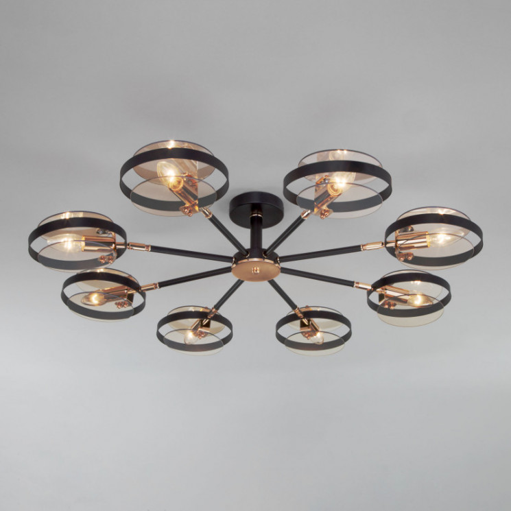 Люстра на штанге Eurosvet 70121/8 черный Gallo