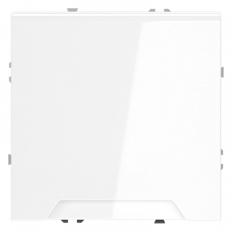 Розетка встраиваемая S70 с заземлением и защитными шторками и крышкой 16А VOLTUM VLS040301 белый глянец