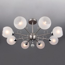 Потолочный светильник Eurosvet 70095/8 сатин-никель Tondo