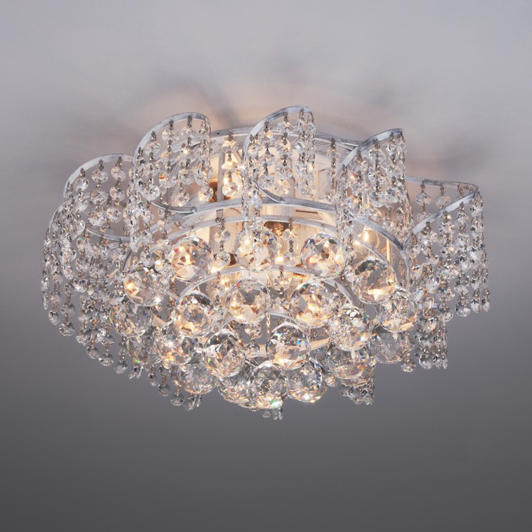 Потолочный светильник  Eurosvet Charm 16017/6 белый с серебром Strotskis