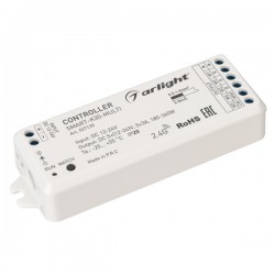 Контроллер Arlight SMART-K30-MULTI 12-24V, 5x3A, RGB-MIX, 2.4G IP20 Пластик, 5 лет 027135
