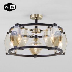 Люстра на штанге Eurosvet 60126/5 черный Smart (60116/5) Aragon