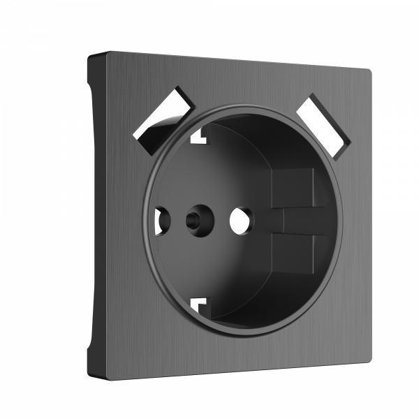 Накладка для розетки USB Werkel графит рифленый W1179504 (WL04-USB-CP)