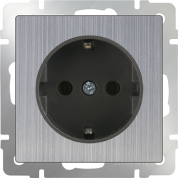 Розетка Werkel W1171102 (WL02-SKGS-01-IP44 глянцевый никель)