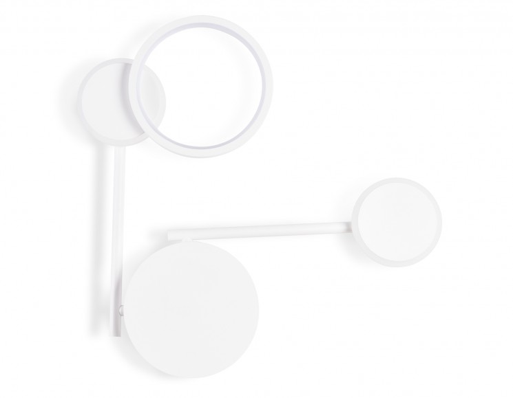 Светильник настенный Ambrella Light FL5197 SWH белый песок LED 3000K 13W 445*400*60