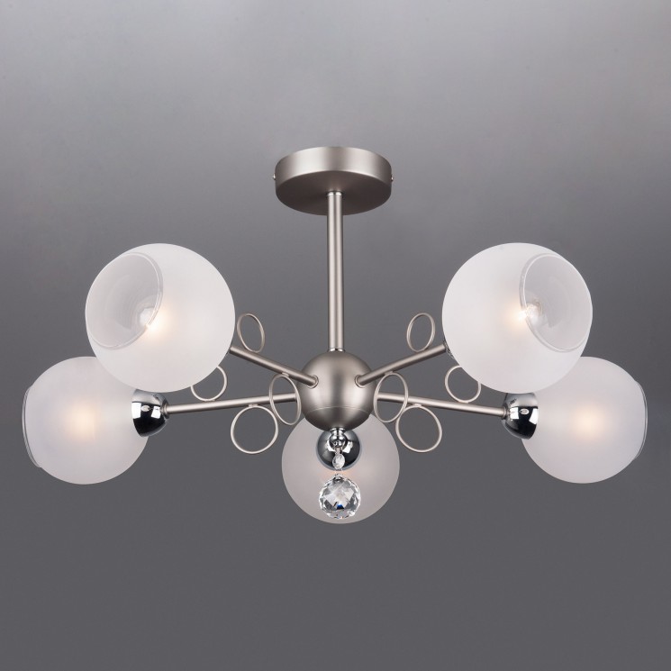 Потолочный светильник Eurosvet 70095/5 сатин-никель Tondo