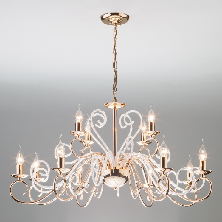 Подвесной светильник Eurosvet 60090/12 золото Silva