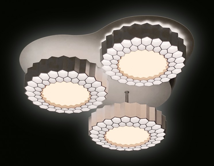 Управляемый светодиодный светильник Ambrella light ORBITAL HI-TECH  FH12/3 WH 96W D500