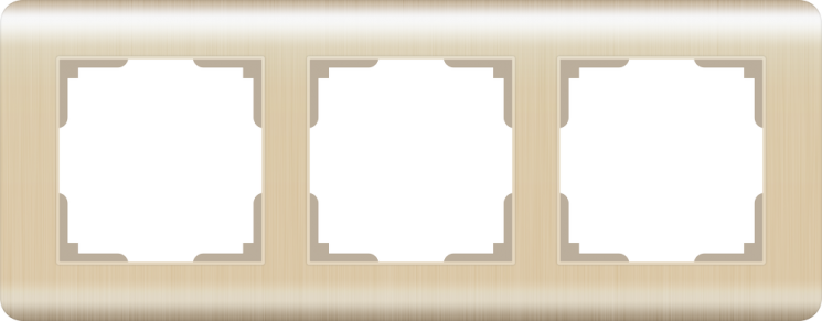 Рамка на 3 поста  шампань Werkel W0032111 ( WL12-Frame-03 Stream)