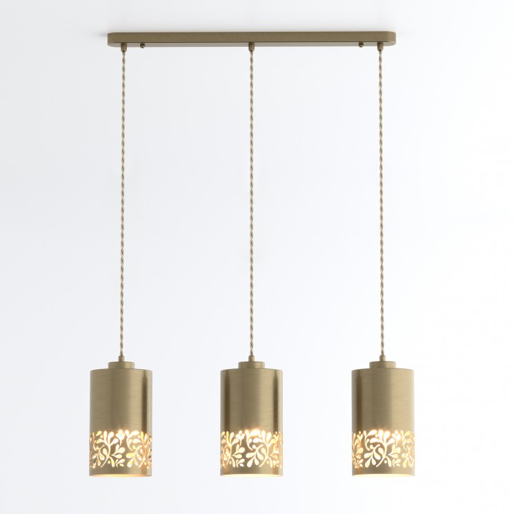 Подвесной светильник  Eurosvet Tracery 50071/3 античная бронза