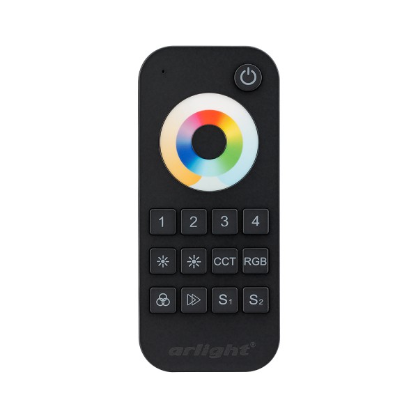 Пульт Arlight SMART-R22-MULTI Black 4 зоны, 2.4G IP20 Пластик, 5 лет 023473