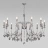 Подвесная люстра Eurosvet 10120/12 хром/дымчатый хрусталь Strotskis Smart (10110/12) Telao
