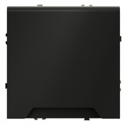 Розетка встраиваемая S70 с заземлением и защитными шторками и крышкой 16А VOLTUM VLS040308 черный