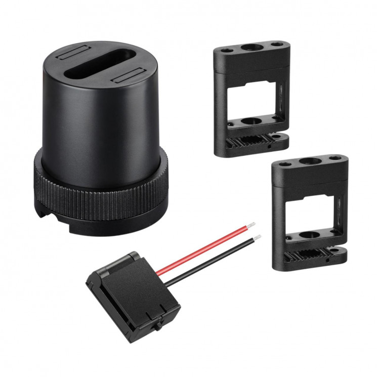 Комплект для текстильного шинопровода: накладная чаша-1шт; крепление для фиксации-2шт; токопровод-1ш Novotech 135260 SHINO