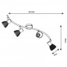 Светильник потолочный Arte lamp PARRY A5062PL-4SS