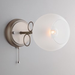 Настенный светильник Eurosvet 70095/1 сатин-никель Tondo