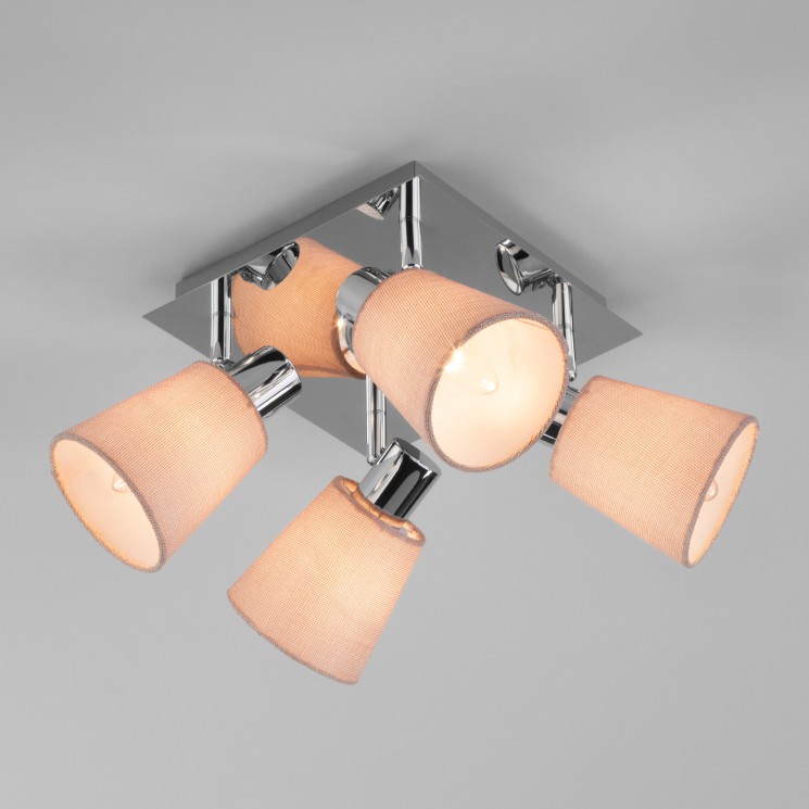 Потолочный светильник  Eurosvet Culver 20080/4 хром/бежевый