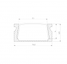 Накладной алюминиевый профиль для светодиодной ленты Elektrostandard LL-2-ALP006