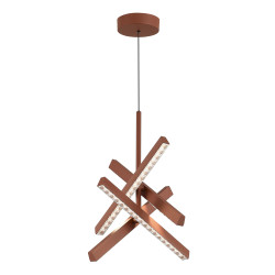 Светильник подвесной ST Luce терракотовый/прозрачный LED 4*43W 4000K         SL1018.613.04