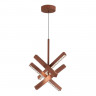 Светильник подвесной ST Luce терракотовый/прозрачный LED 4*43W 4000K         SL1018.613.04