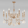 Подвесная люстра Eurosvet 10120/8 золото/тонированный хрусталь Strotskis Smart (10110/ Telao