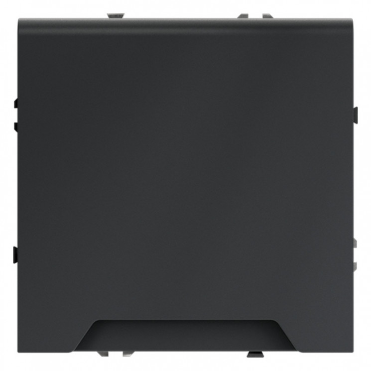 Розетка встраиваемая S70 с заземлением и защитными шторками и крышкой 16А VOLTUM VLS040307 графит