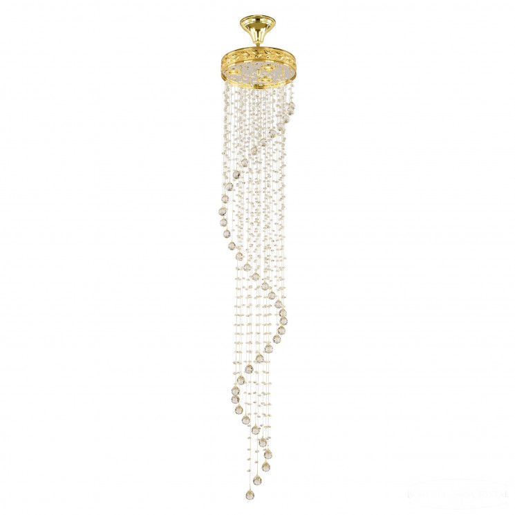 Каскадная хрустальная люстра Bohemia Ivele Crystal 83131/30IV-165 G D300 H1650