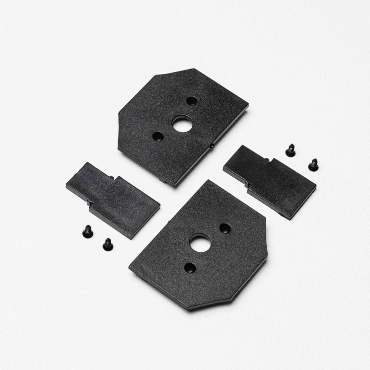 Торцевая заглушка MKA-3R2-EC-B для магнитного трекового шинопровода для натяжных потолков серии MKT-3R2, Черный Mikami