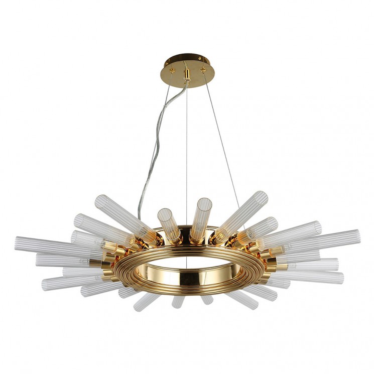 Подвесная люстра Crystal Lux FAIR SP12 GOLD D800