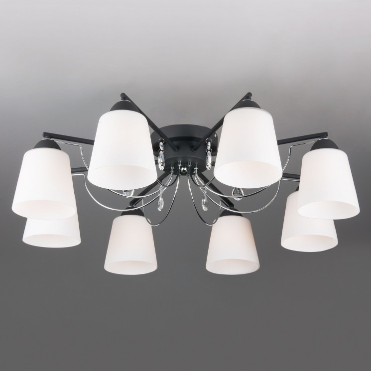 Потолочный светильник Eurosvet 70094/8 черный Campana