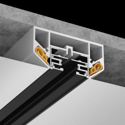Профиль для монтажа однофазного шинопровода в натяжной потолок  Maytoni TRA001MP-11S 3 м